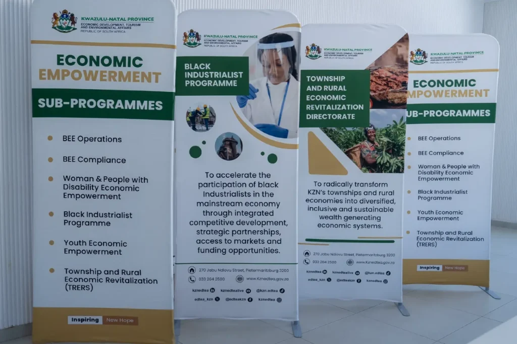 KZN Government branded banners